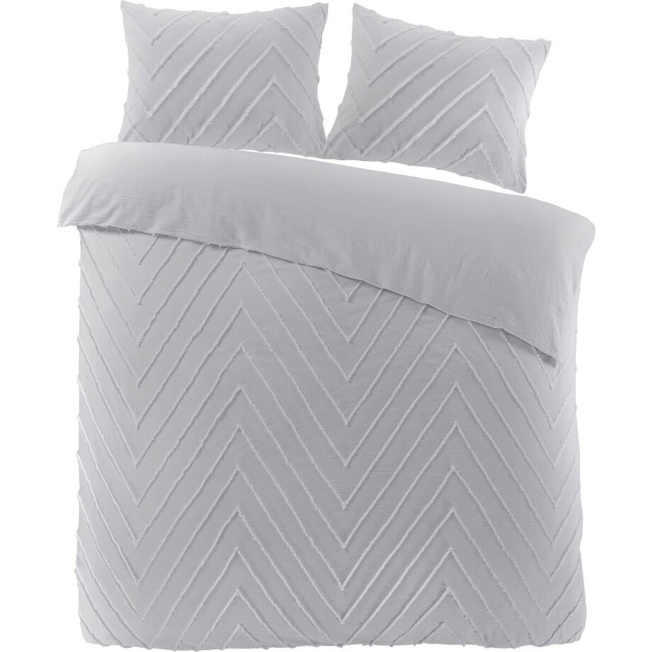 Papillon Valencia Dekbedovertrek - Lits-jumeaux - 240x200/220 cm - Grijs Papillon Valencia Dekbedovertrek - Lits-jumeaux - 240x200/220 cm - Grijs afbeelding 1
