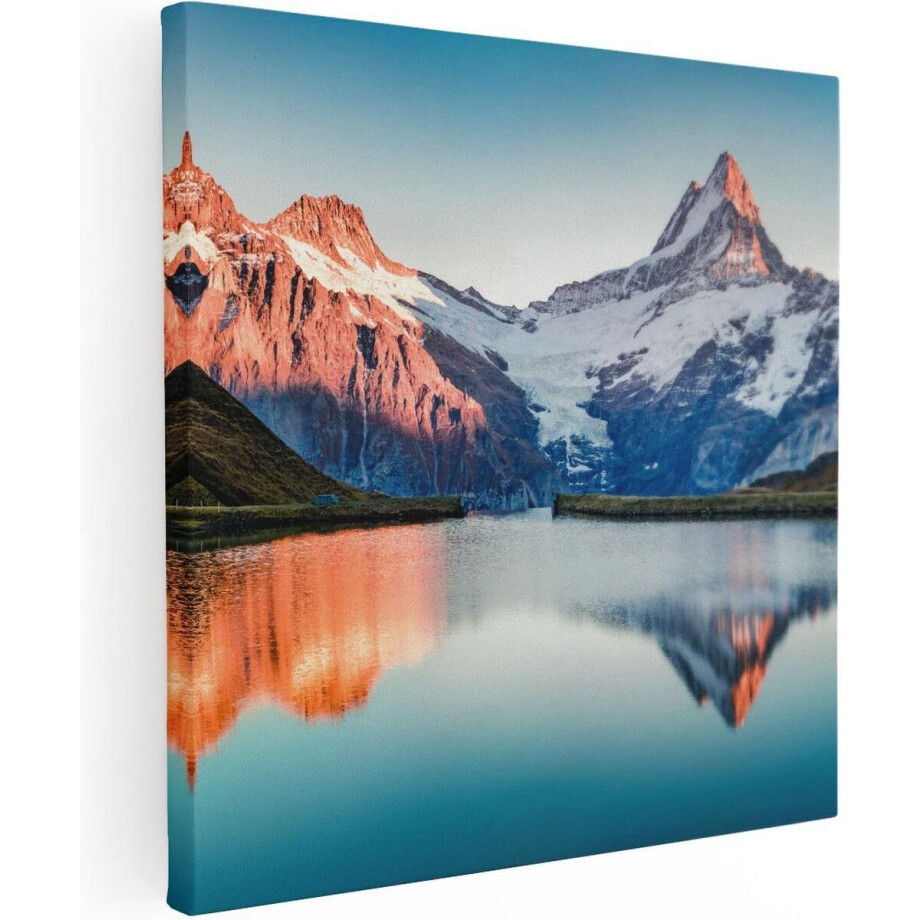 Artaza Canvas Schilderij Bergen Landschap Bij Het Meer - 60x60 - Foto Op Canvas - Canvas Print Artaza Canvas Schilderij Bergen Landschap Bij Het Meer - 60x60 - Foto Op Canvas - Canvas Print afbeelding 1