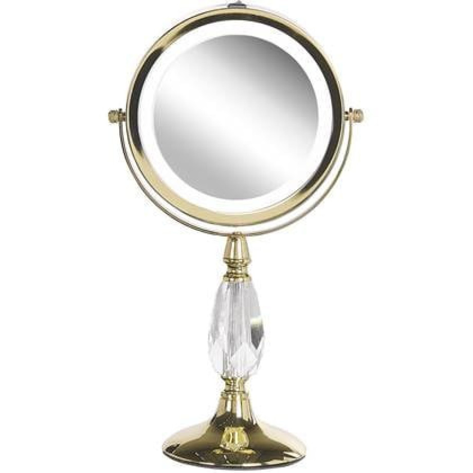 Beliani - MAURY - make-up spiegel - Goud - IJzer afbeelding 1