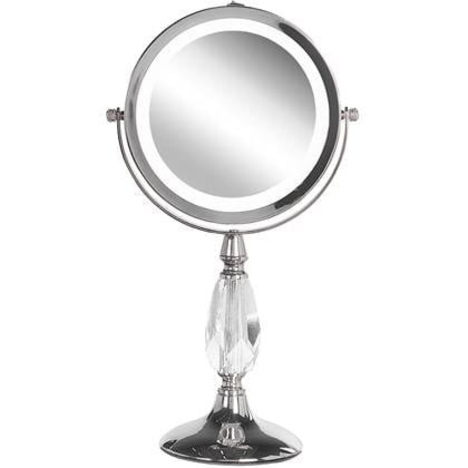 Beliani - MAURY - make-up spiegel - Zilver - IJzer afbeelding 1
