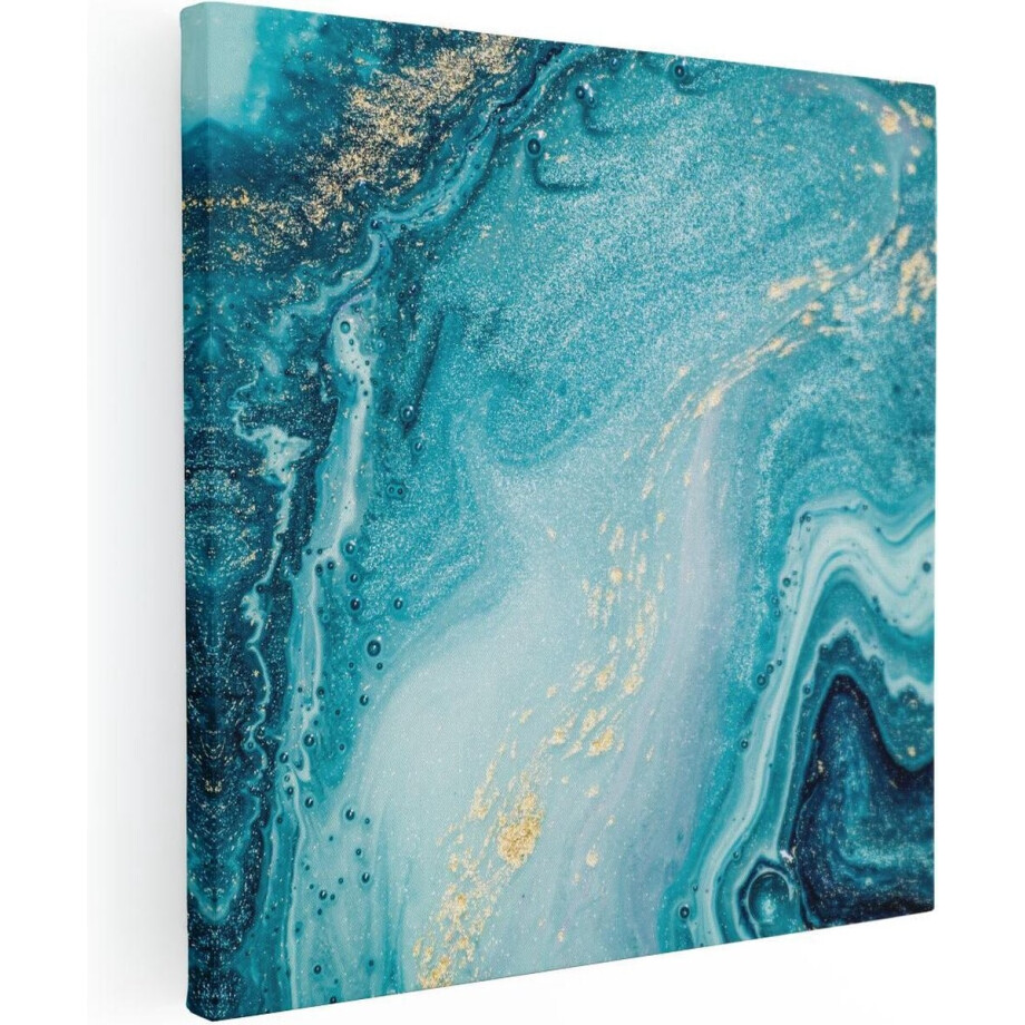 Artaza Canvas Schilderij Abstracte Kunst Blauwe Oceaan - 30x30 - Klein - Foto Op Canvas - Canvas Print Artaza Canvas Schilderij Abstracte Kunst Blauwe Oceaan - 30x30 - Klein - Foto Op Canvas - Canvas Print afbeelding 1