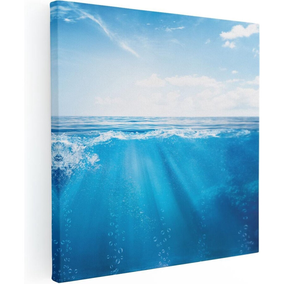 Artaza Canvas Schilderij Helder Blauwe Zee Onder Water - 60x60 - Foto Op Canvas - Canvas Print Artaza Canvas Schilderij Helder Blauwe Zee Onder Water - 60x60 - Foto Op Canvas - Canvas Print afbeelding 1