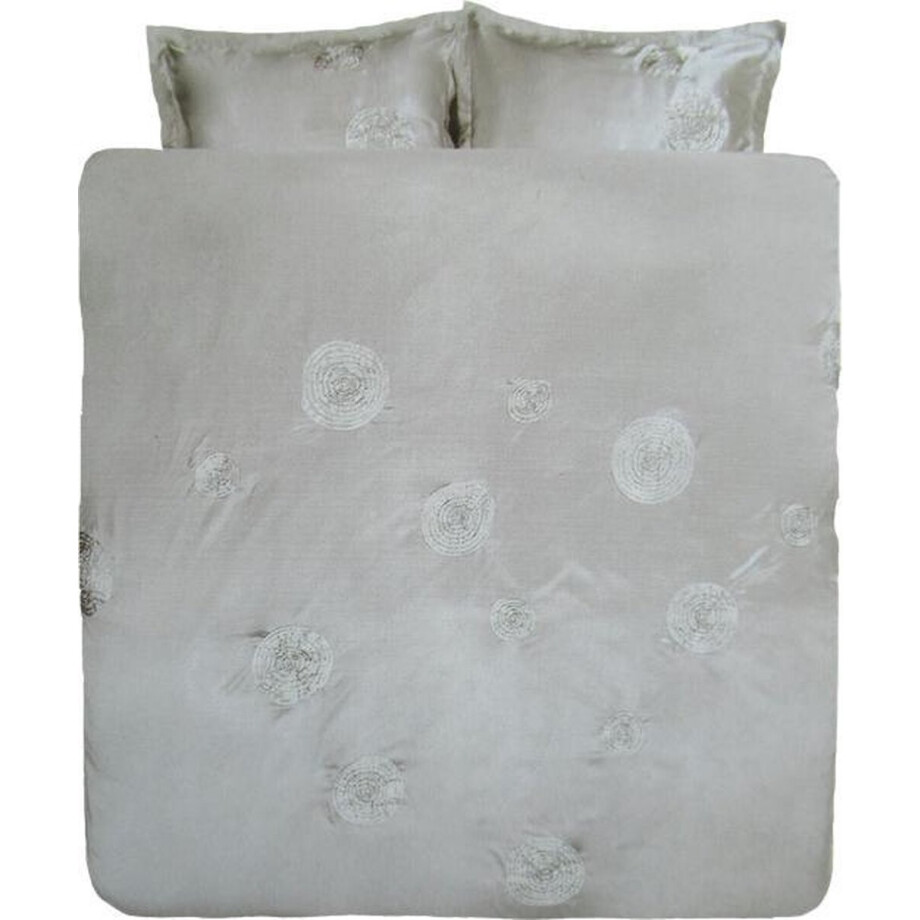 Cinderella Brooklyn Dekbedovertrek - Eenpersoons - 140x200/220 cm - Zilver afbeelding 1