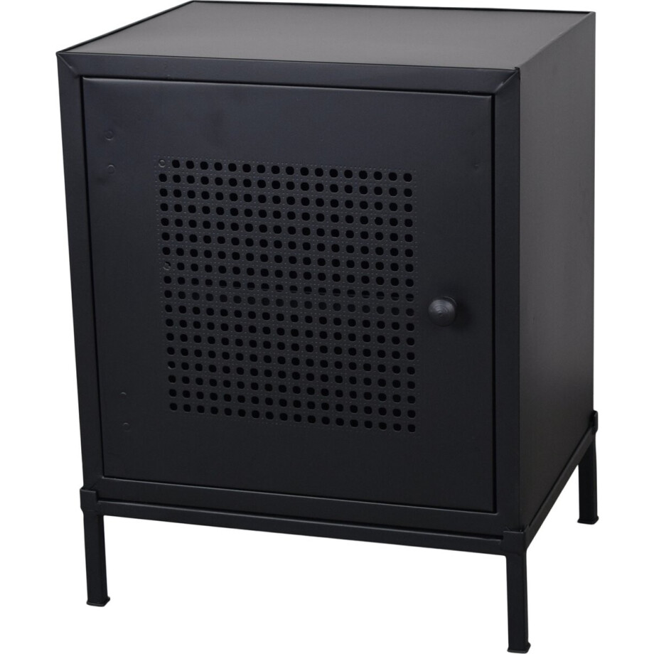 LOFT42 Weby Nachtkastje Industrieel - Zwart - 50x40x30cm afbeelding 1