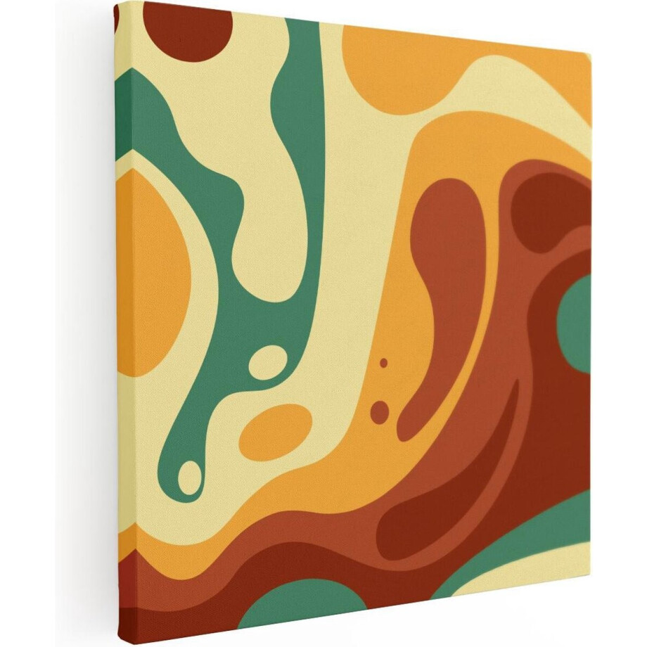 Artaza Canvas Schilderij Abstracte Kunst - Organische Kleurrijke Vormen - 50x50 - Foto Op Canvas - Canvas Print Artaza Canvas Schilderij Abstracte Kunst - Organische Kleurrijke Vormen - 50x50 - Foto Op Canvas - Canvas Print afbeelding 1