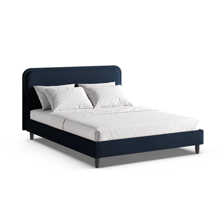 Bedframe Aveline bouclé 140 x 200 | Micadoni Home afbeelding 1