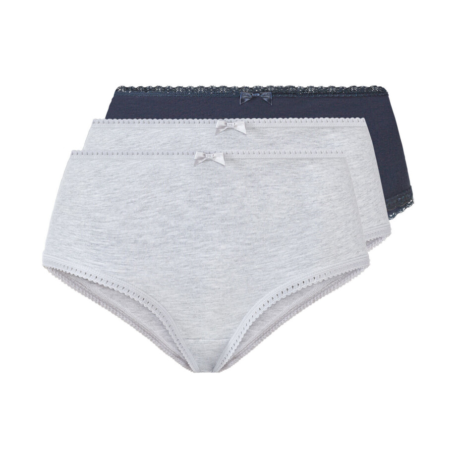 esmara 3 dames hipsters (Donkerblauw/grijs, XS (32/34)) afbeelding 1
