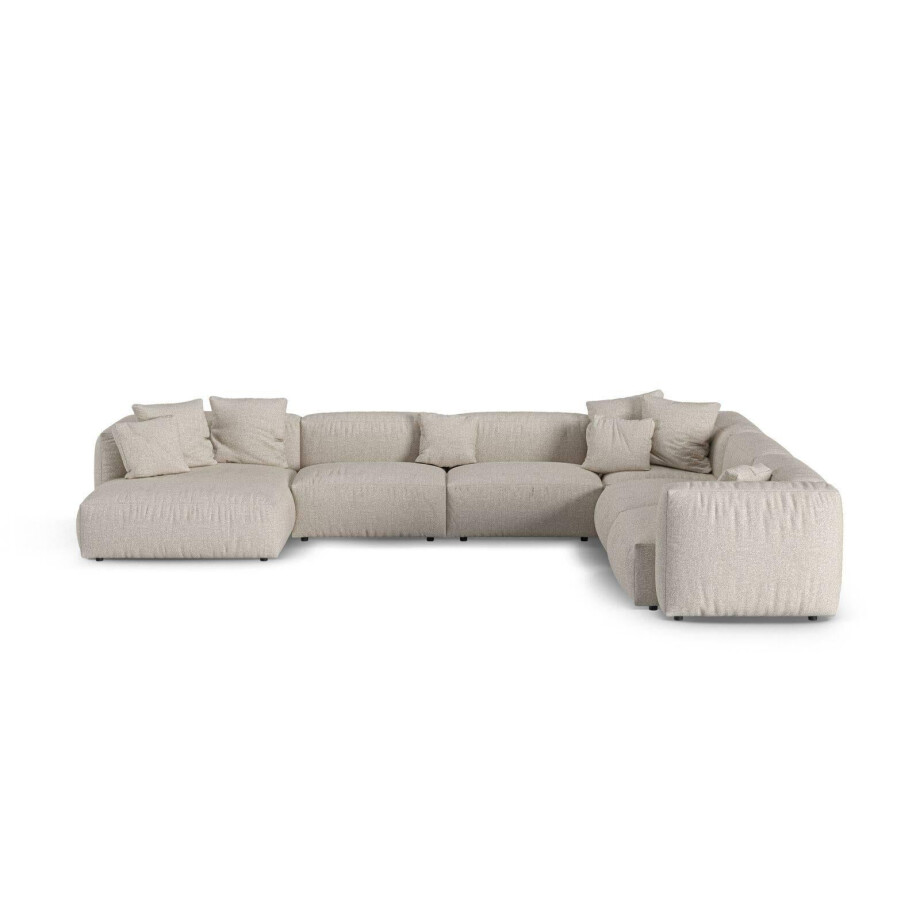 Modulaire hoekbank Martina rechts bouclé | Micadoni Home Modulaire hoekbank Martina rechts bouclé | Micadoni Home afbeelding 1