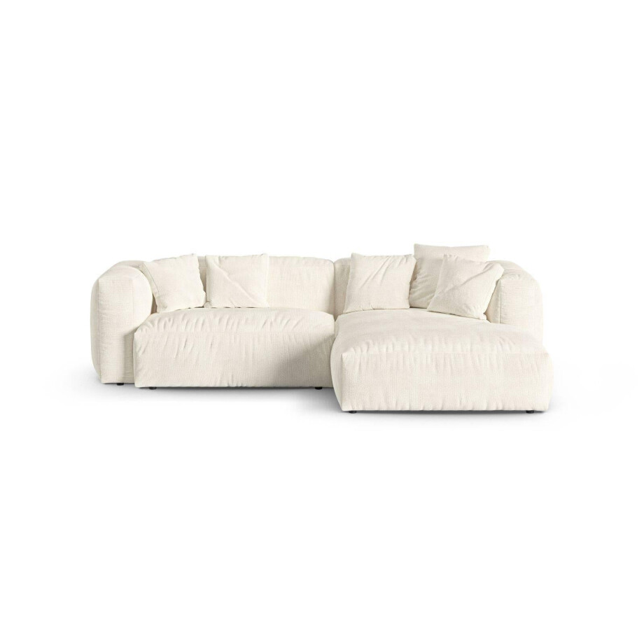 Modulaire hoekbank Martina rechts bouclé | Micadoni Home Modulaire hoekbank Martina rechts bouclé | Micadoni Home afbeelding 1