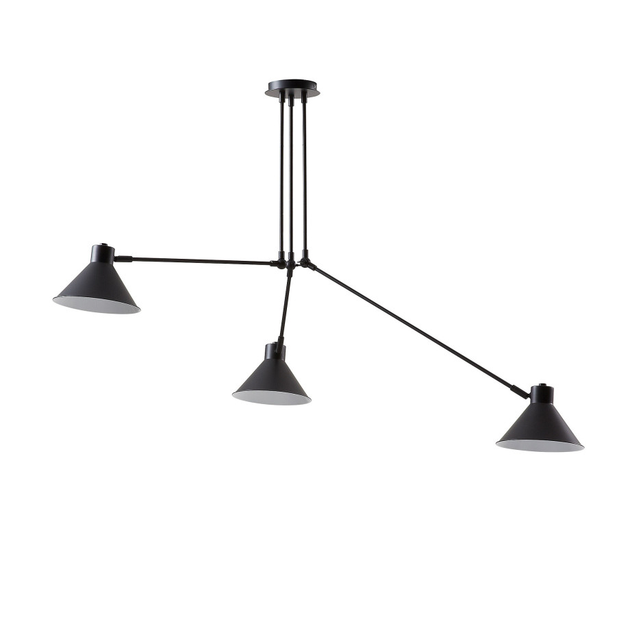 Kave Home Hanglamp 'Dione' 3-lamps, kleur zwart afbeelding 1
