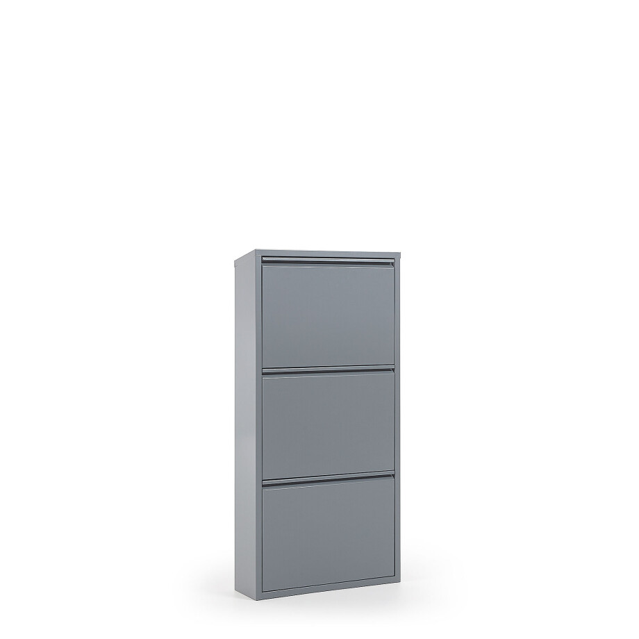 Kave Home Schoenenkast 'Ode' 3-deurs, kleur Grijs Kave Home Schoenenkast 'Ode' 3-deurs, kleur Grijs afbeelding 1