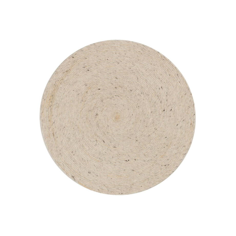 Kave Home Rond Vloerkleed 'Takashi' Ø150cm, kleur Grijs afbeelding 1