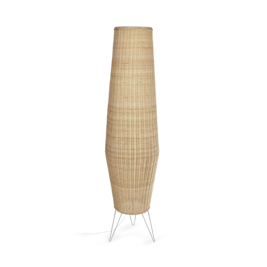 Kave Home Vloerlamp 'Kamaria' Rotan Kave Home Vloerlamp 'Kamaria' Rotan afbeelding 1