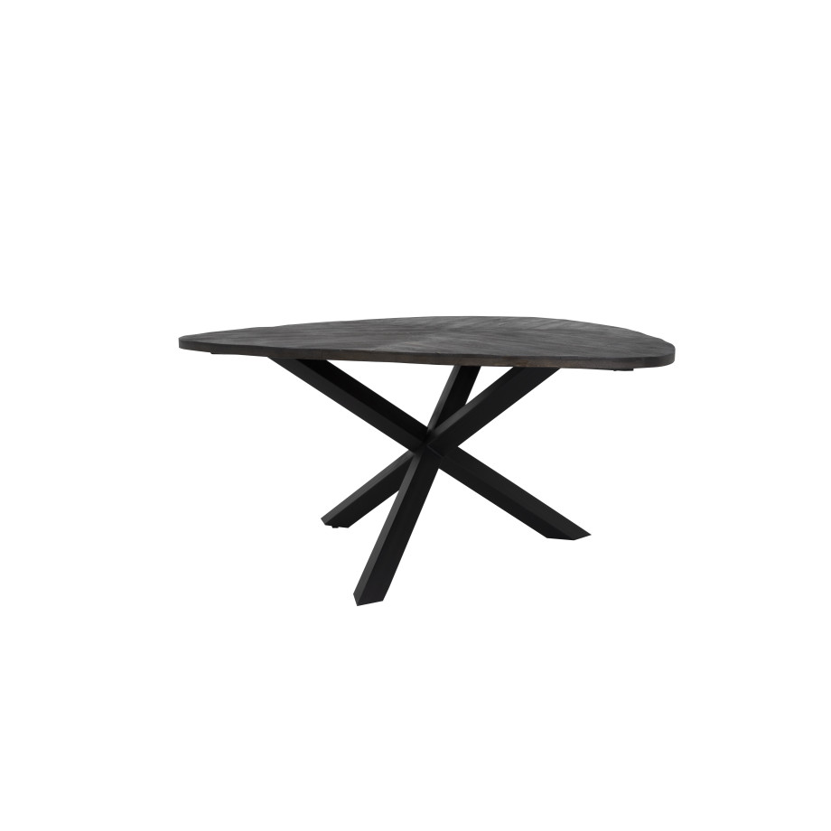 Tower Living Driehoekige Eettafel 'Trivero' Mangohout, 150 x 150cm, kleur Bruin afbeelding 1
