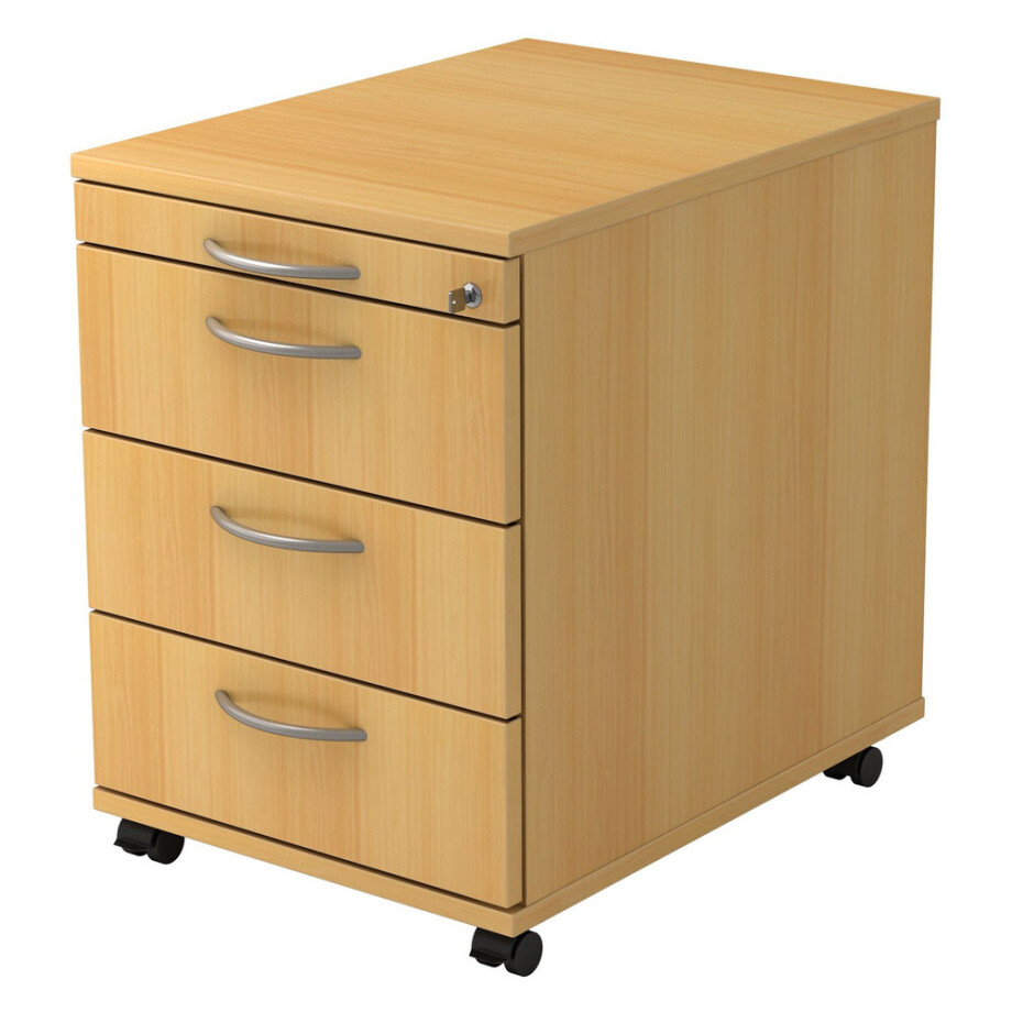 SIGNA AC30 BM - Rolcontainer Beuken Metalen handgreep SIGNA AC30 BM - Rolcontainer Beuken Metalen handgreep afbeelding 1