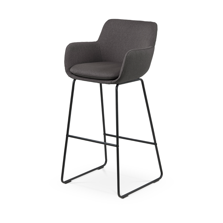 Mare barkruk donkergrijs - 74 cm afbeelding 1