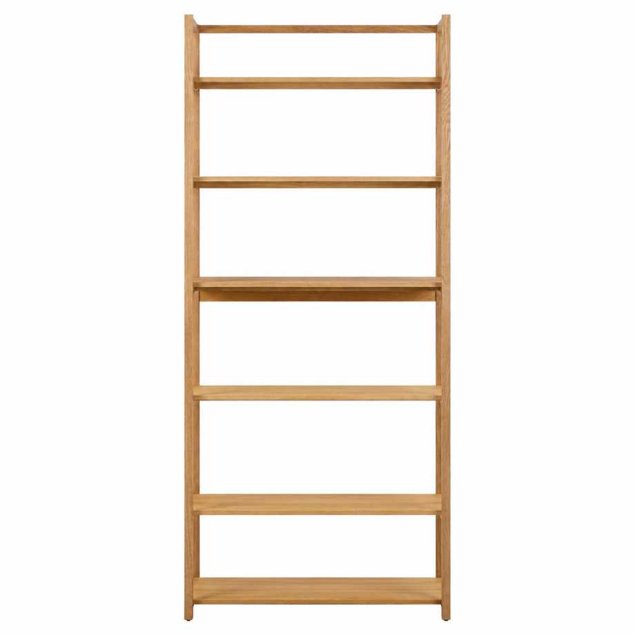 Luuc houten opbergkast bruin - 200 x 80 cm Luuc houten opbergkast bruin - 200 x 80 cm afbeelding 1