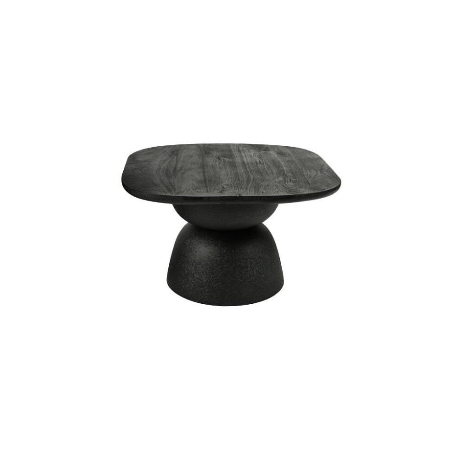 Tower Living Salontafel 'Barza' Mangohout, 62 x 62cm, kleur Zwart afbeelding 1