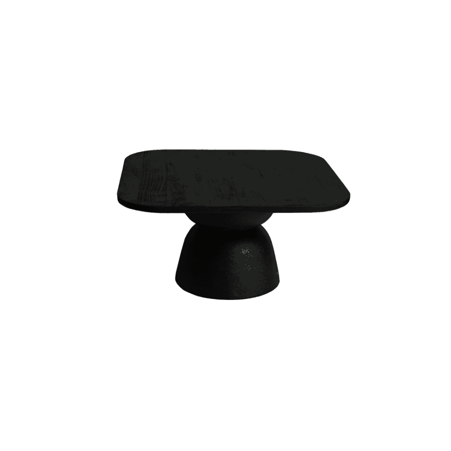 Tower Living Salontafel 'Barza' Mangohout, 80 x 80cm, kleur Zwart afbeelding 1