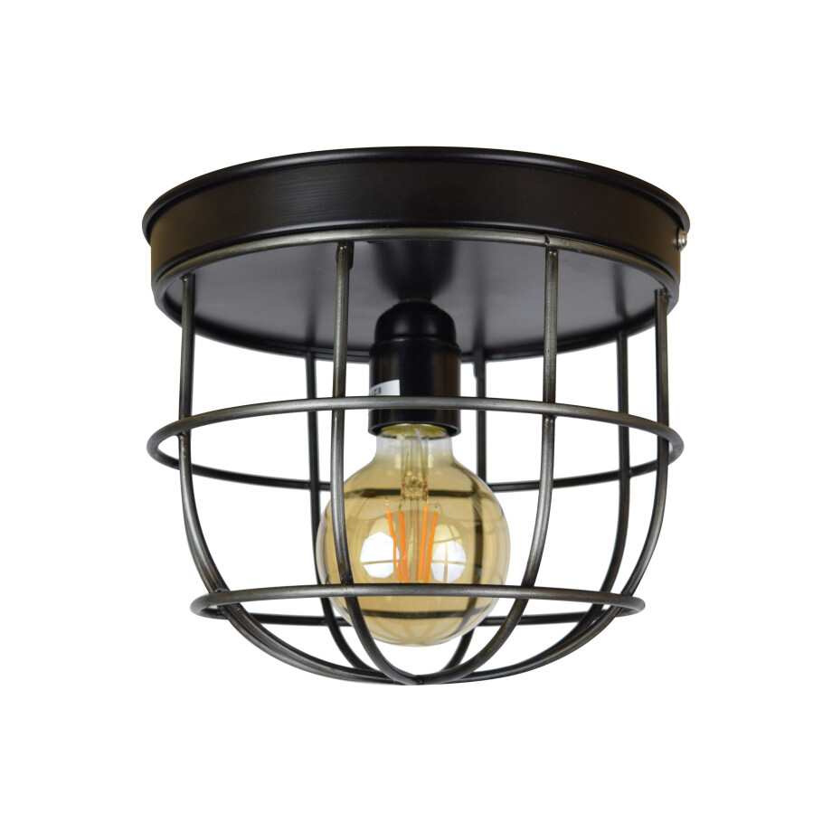 Urban Interiors plafondlamp 'Barn Large' Ø22, kleur Vintage Black Urban Interiors plafondlamp 'Barn Large' Ø22, kleur Vintage Black afbeelding 1