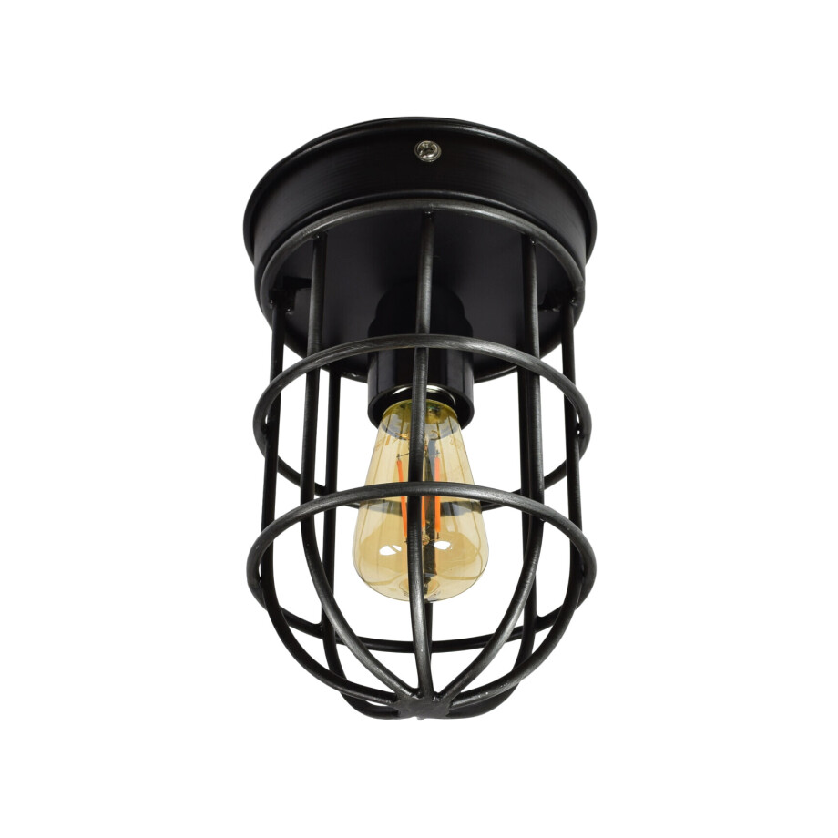 Urban Interiors plafondlamp 'Barn', kleur Vintage Black Urban Interiors plafondlamp 'Barn', kleur Vintage Black afbeelding 1