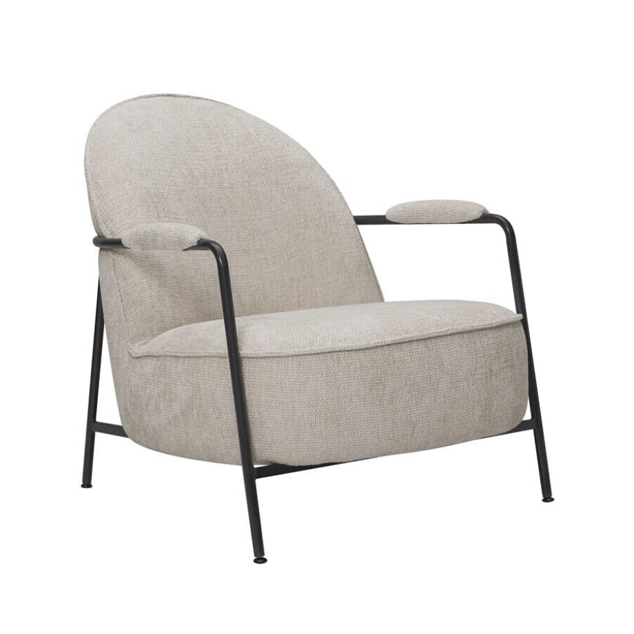 Tower Living Fauteuil 'Amelia' Chenille, kleur Beige Tower Living Fauteuil 'Amelia' Chenille, kleur Beige afbeelding 1