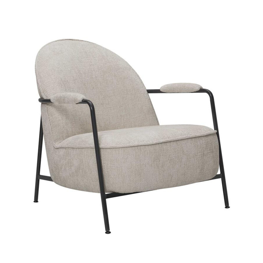 Tower Living Fauteuil 'Amelia' Chenille, kleur Beige afbeelding 1