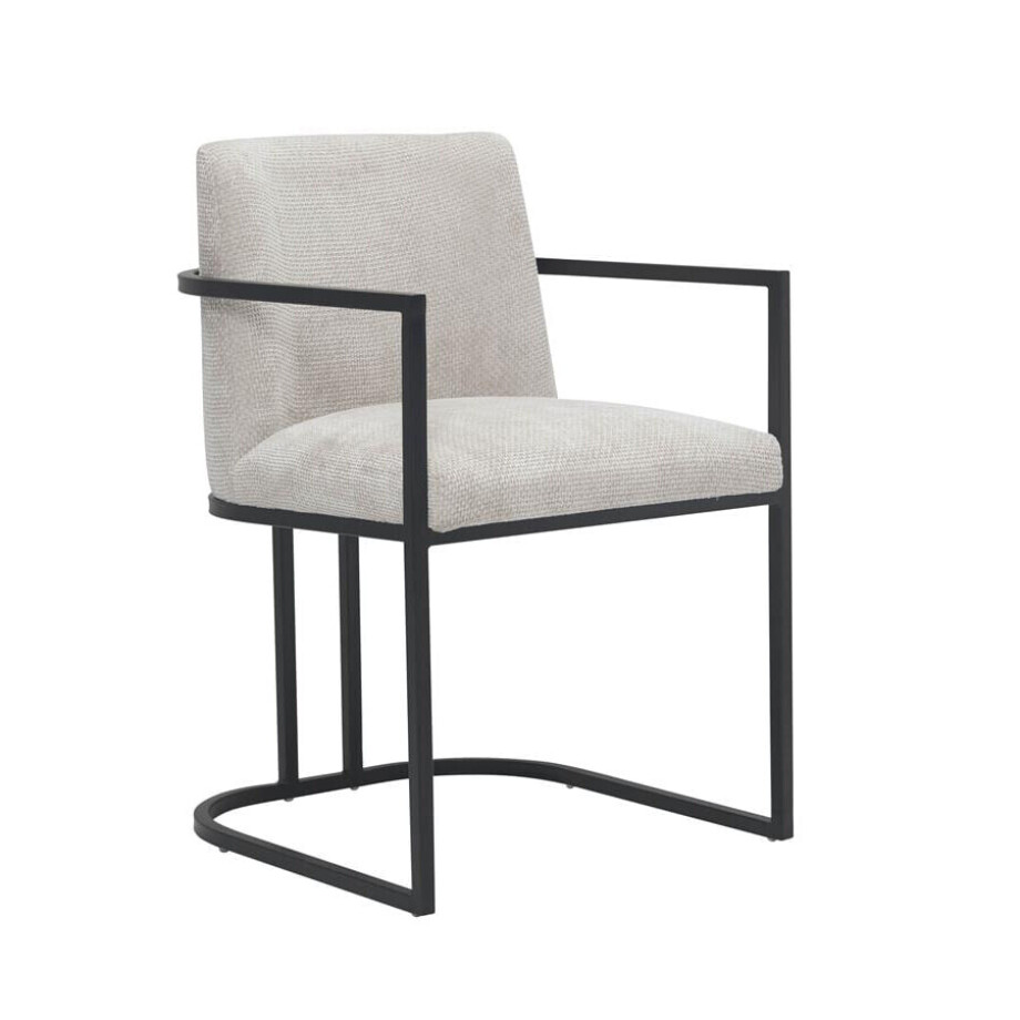 Tower Living Eetkamerstoel 'Archi' Met armleuning, kleur Crème afbeelding 1