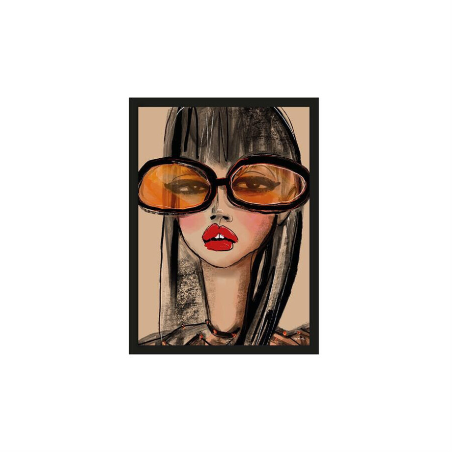 Urban Cotton Artprint 'Sunny Orange' 40 x 50cm (excl. lijst) afbeelding 