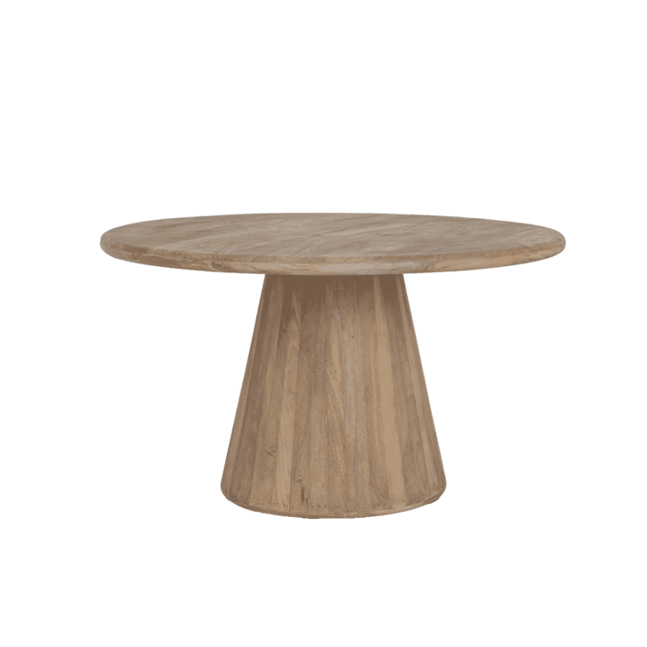 Tower Living Ronde Eettafel 'Asti' Mangohout, 150cm, kleur Naturel afbeelding 1