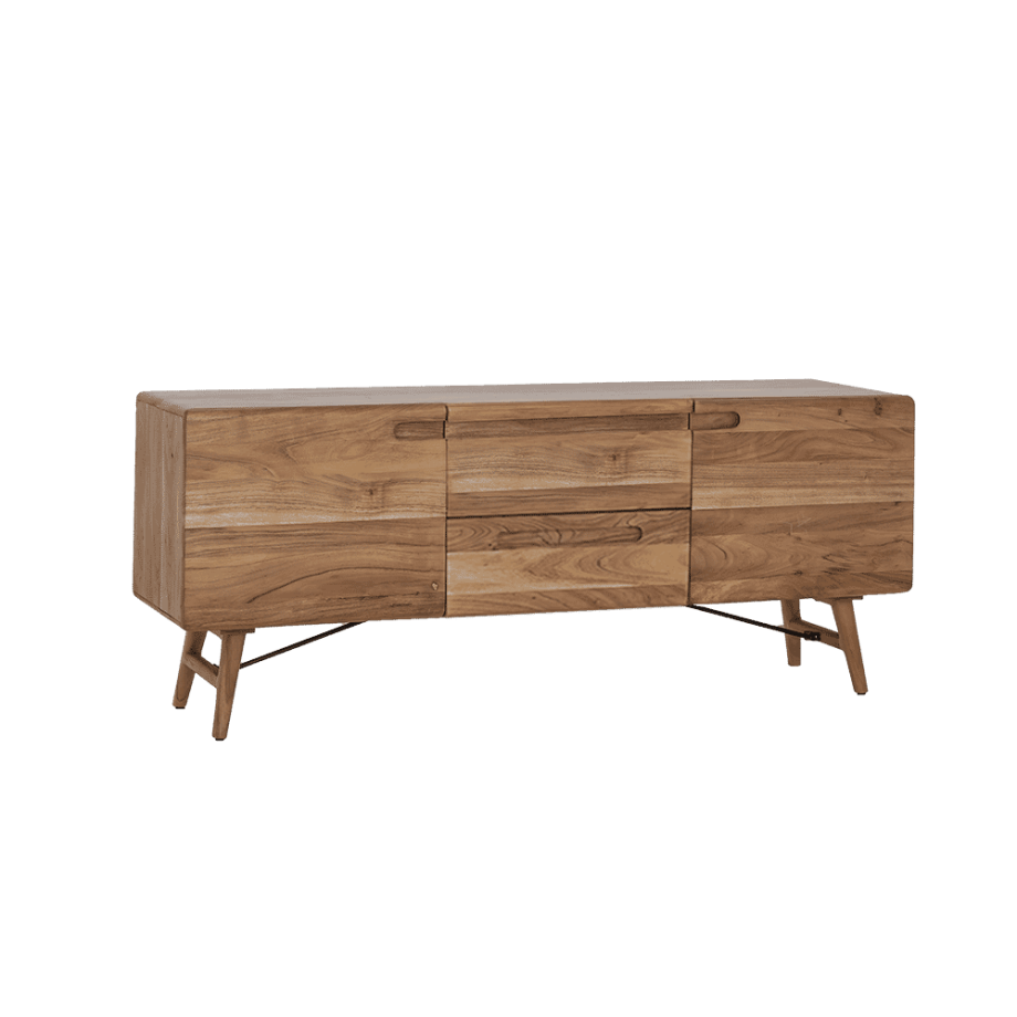 Tower Living Dressoir 'Aura' Acaciahout, 160cm, kleur Naturel afbeelding 1