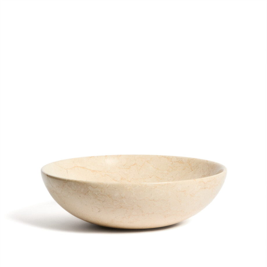 Kave Home Ronde Waskom 'Darnen' 40cm, kleur Beige afbeelding 1