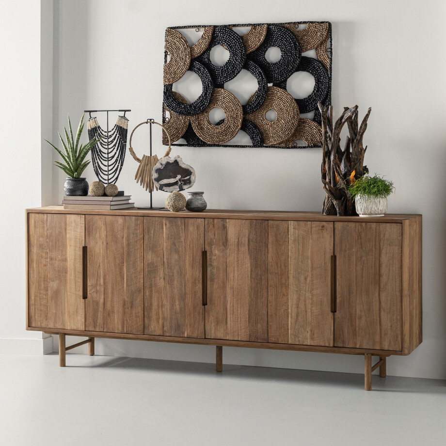 DTP Home Dressoir 'Bliss' Teakhout, 220cm afbeelding 