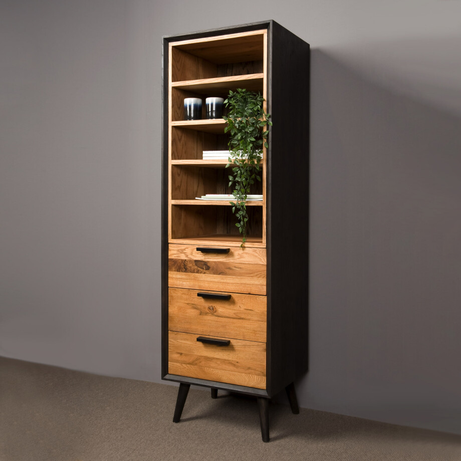 Tower Living Boekenkast 'Bresso' Eiken, 174 x 55 cm afbeelding 1