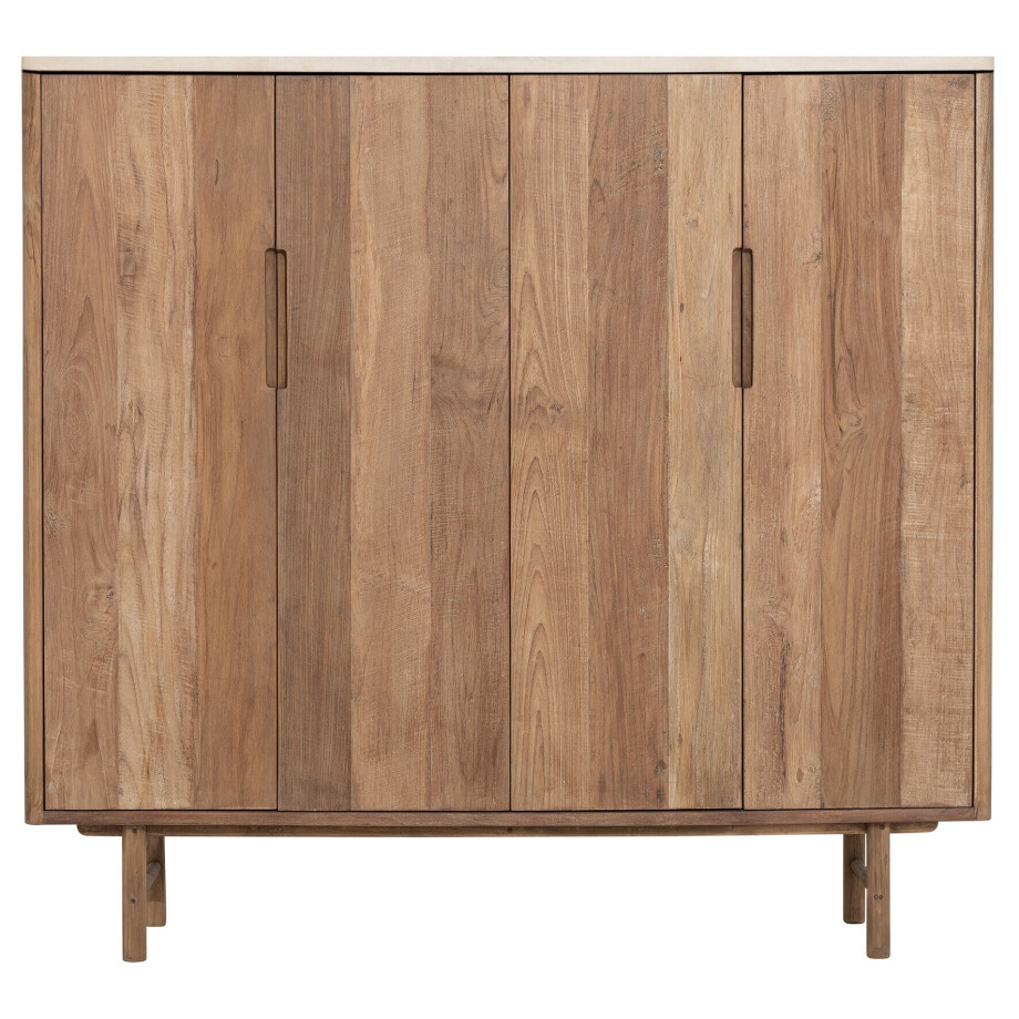 DTP Home Opbergkast 'Bliss' Mortex Teakhout, 140 x 130cm afbeelding 