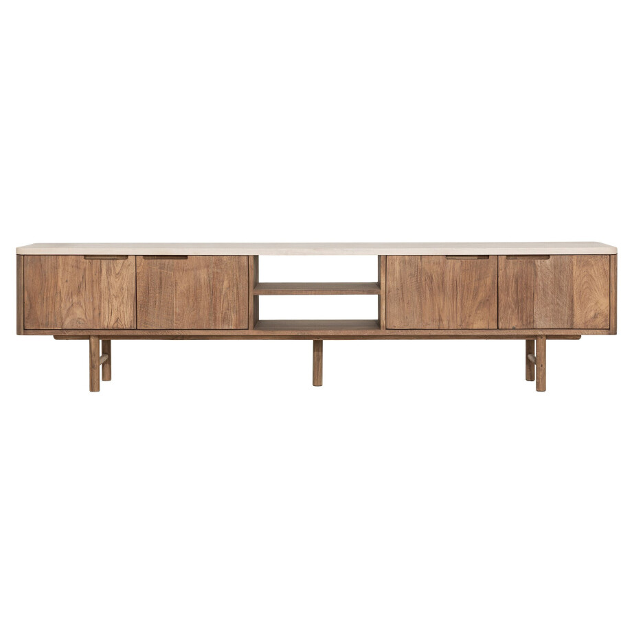 DTP Home TV-meubel 'Bliss' Mortex Teakhout, 210cm DTP Home TV-meubel 'Bliss' Mortex Teakhout, 210cm afbeelding