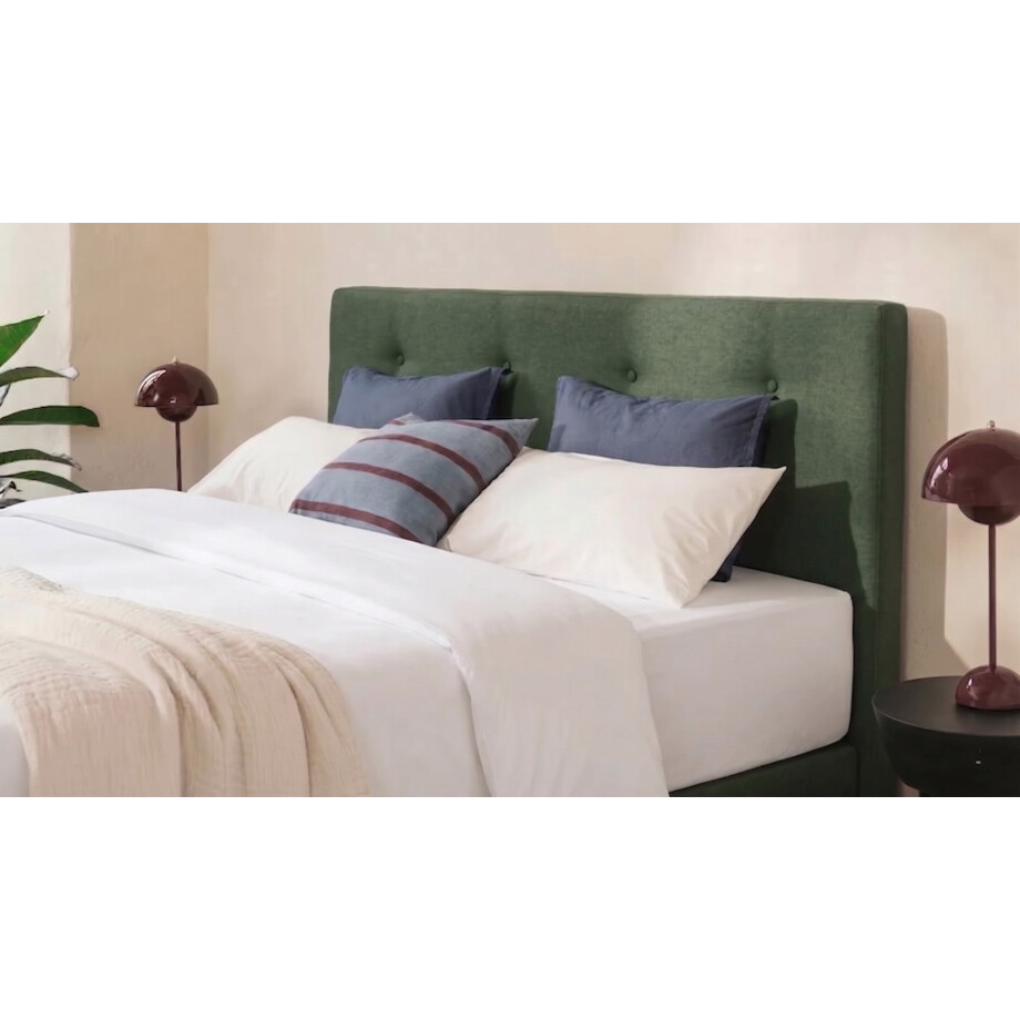 BRUNO Premium boxspring 160x200 cm in mosgroen | matrashardheid: links H2 / rechts H2 | meervoudig bekroond voor design en kwaliteit afbeelding 1