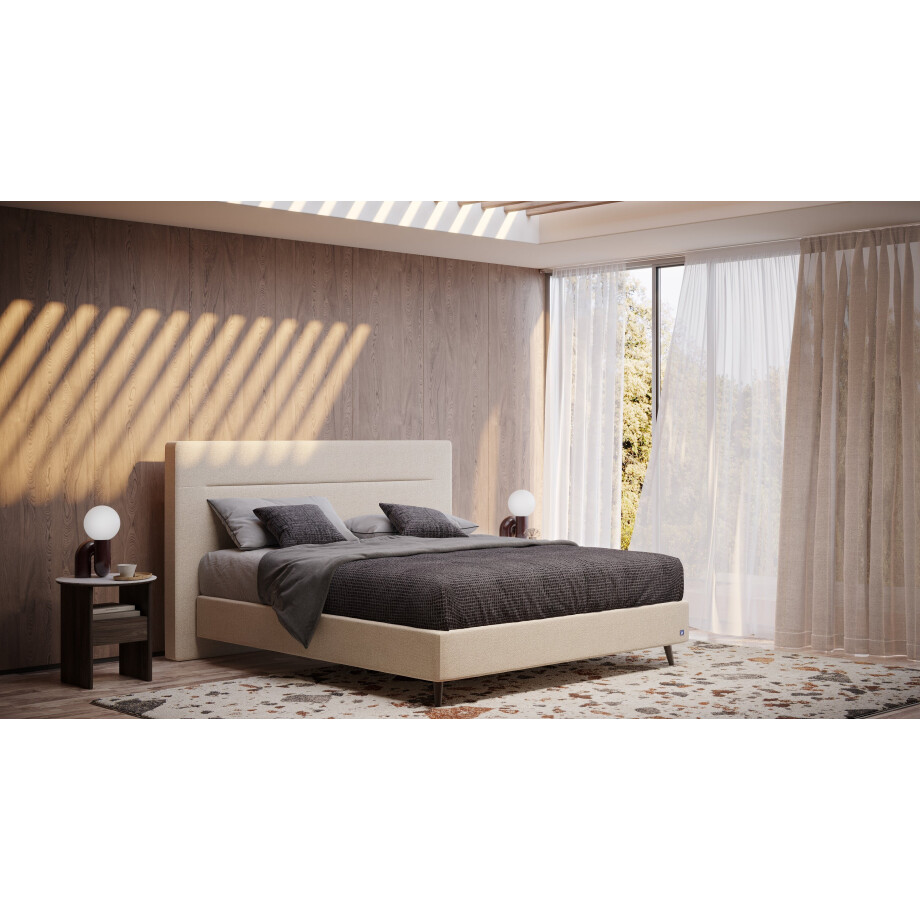 BRUNO Surpreme boxspring 200x200cm in ecru crème beige | Keuze uit: 6 kleuren & 4 hoofdborden | Luxe 27 cm Pulse-Latex-matras | Made in Germany BRUNO Surpreme boxspring 200x200cm in ecru crème beige | Keuze uit: 6 kleuren & 4 hoofdborden | Luxe 27 cm Pulse-Latex-matras | Made in Germany afbeelding 1