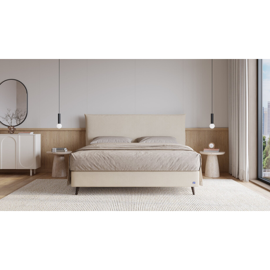 BRUNO Surpreme boxspring 140x200cm in beige | Keuze uit: 6 kleuren & 4 hoofdborden | Luxe 27 cm Pulse-Latex-matras | Made in Germany BRUNO Surpreme boxspring 140x200cm in beige | Keuze uit: 6 kleuren & 4 hoofdborden | Luxe 27 cm Pulse-Latex-matras | Made in Germany afbeelding 1
