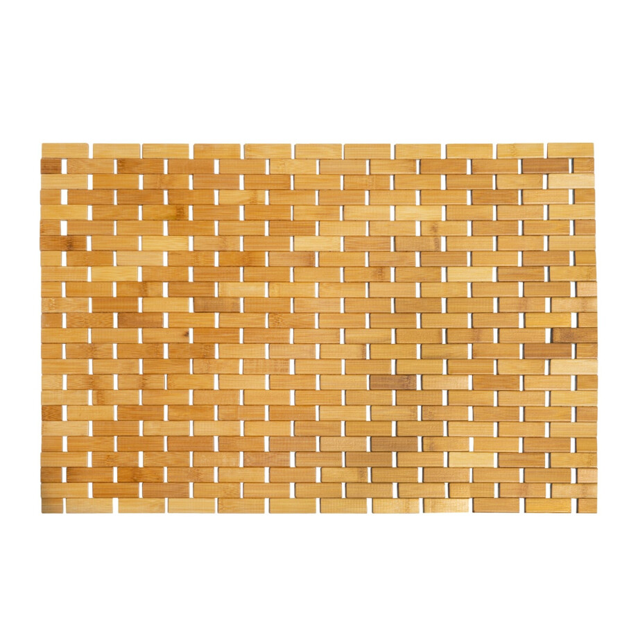 QUVIO Badmat - 50 x 70 cm - Bamboe afbeelding 1
