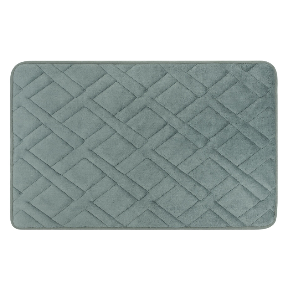 QUVIO Badmat rechthoek - Waterabsorberend - 50 x 80 cm - Microvezel afbeelding 1