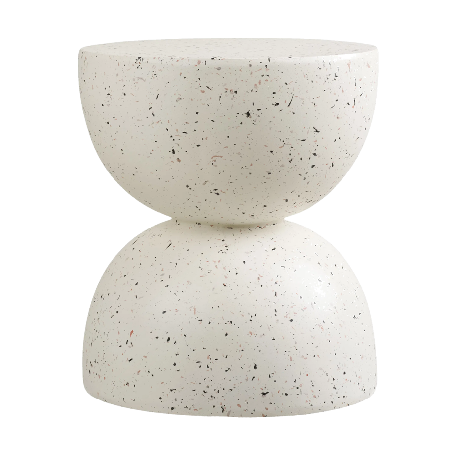 Bona fiberclay bijzettafel gebroken wit -  Ø40 afbeelding 1