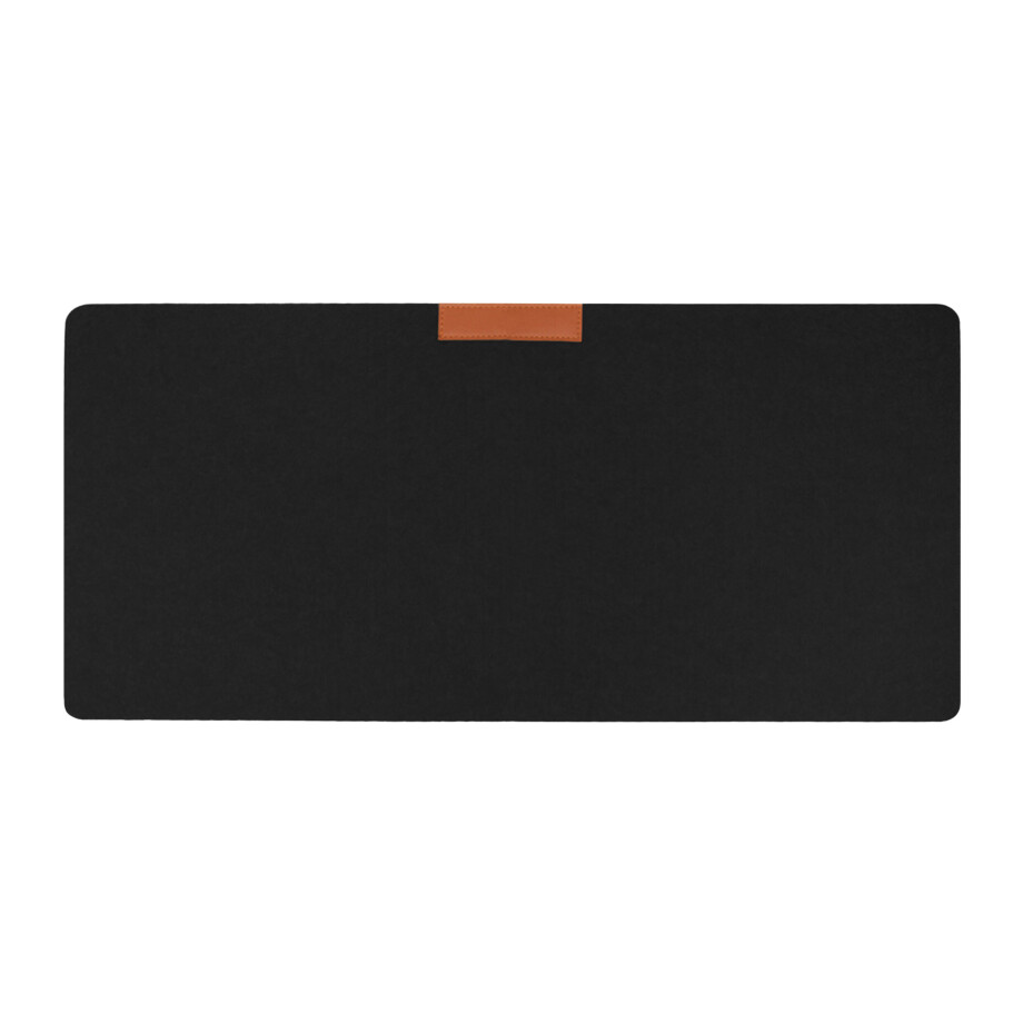 QUVIO Bureau onderlegger - Vilt - Zwart afbeelding 1