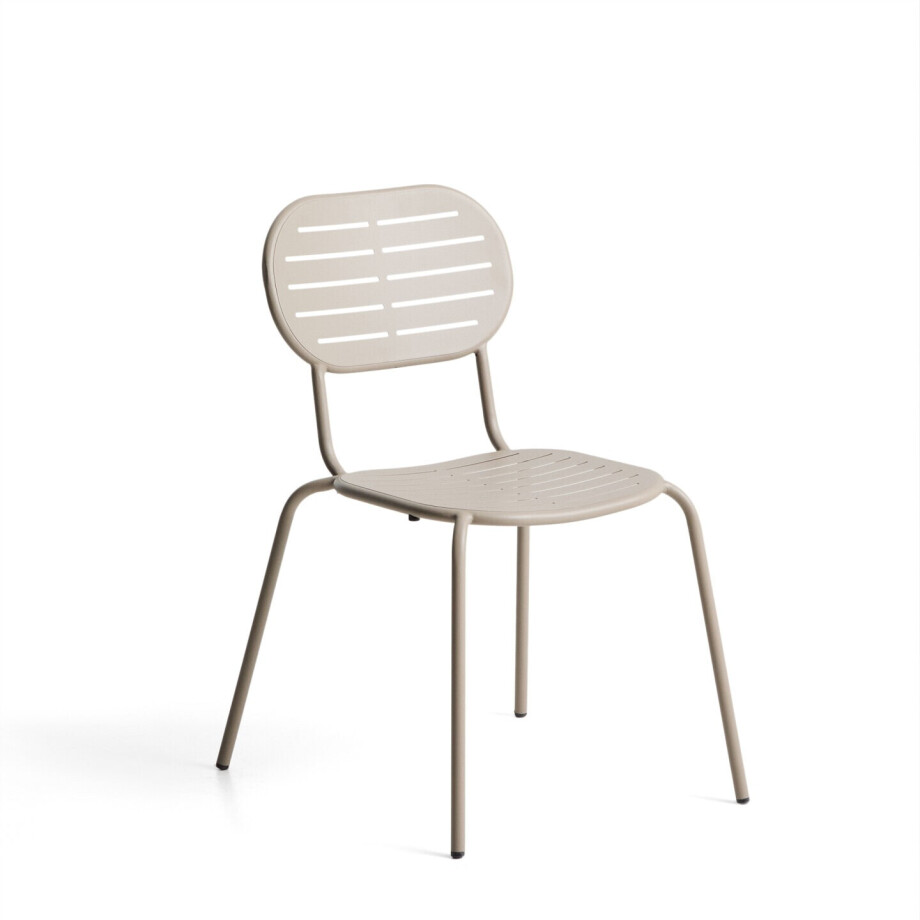 Kave Home Tuinstoel 'Brai' Staal, kleur Beige afbeelding 1