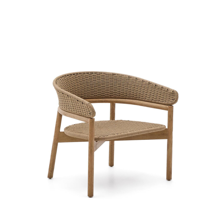 Kave Home Outdoor Fauteuil 'Arinella' Acaciahout en geweven touw Kave Home Outdoor Fauteuil 'Arinella' Acaciahout en geweven touw afbeelding 1