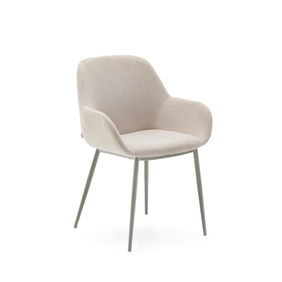 Kave Home Eetkamerstoel 'Konna' kleur Beige afbeelding 1