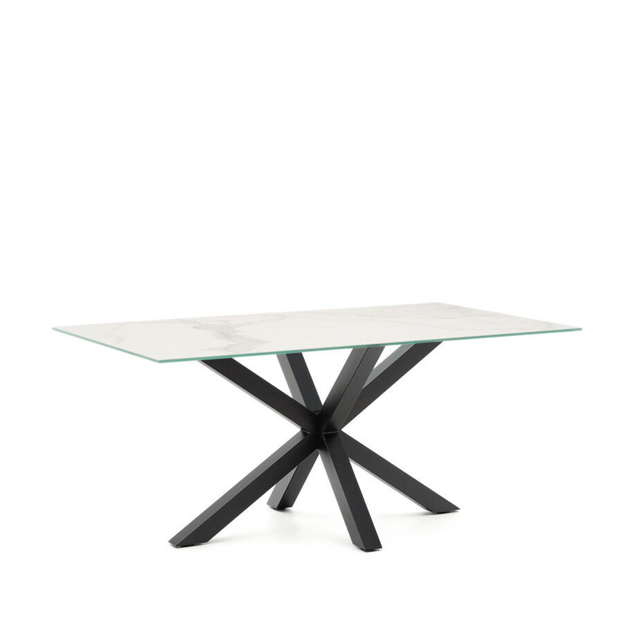Kave Home Eettafel 'Argo' Keramiek, 160 x 90cm, kleur Zwart afbeelding 1