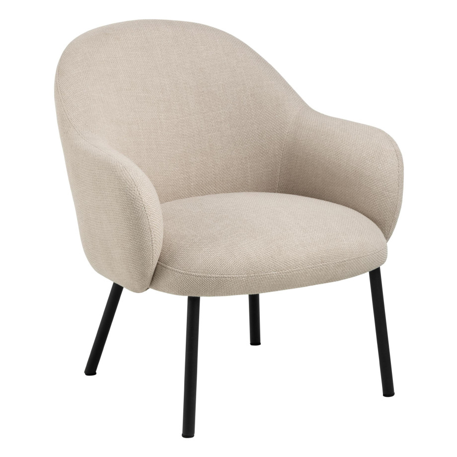 Bendt Fauteuil 'Jacquilyn' Structuurstof, kleur Beige afbeelding 1