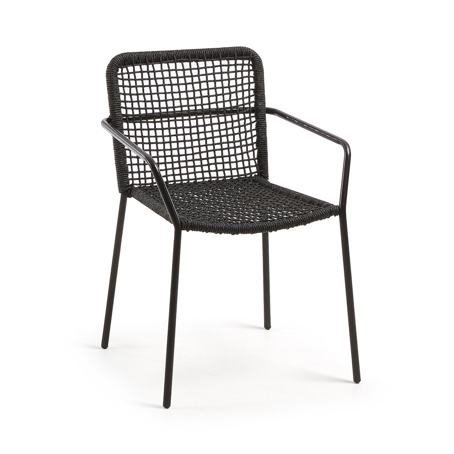 Kave Home Tuinstoel 'Ellen', kleur Donkergrijs afbeelding 1