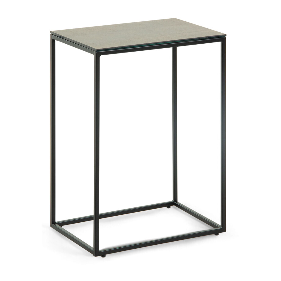 Kave Home Bijzettafel 'Rewena' Keramiek 30 x 45cm, kleur bruin afbeelding 